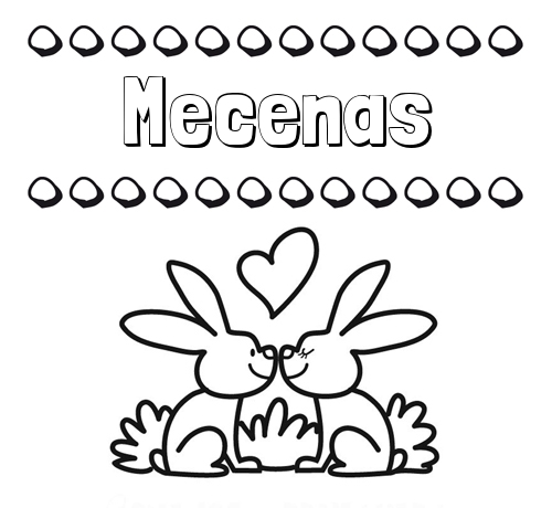 Colorear las letras de los nombres con conejitos