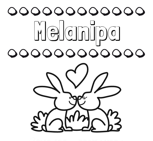 Colorear las letras de los nombres con conejitos