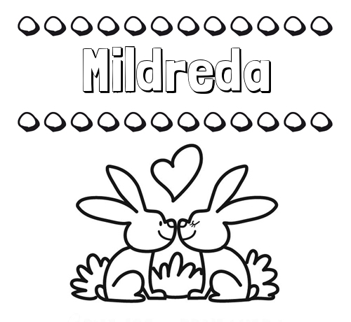 Colorear las letras de los nombres con conejitos