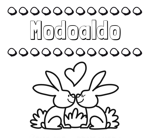 Colorear las letras de los nombres con conejitos