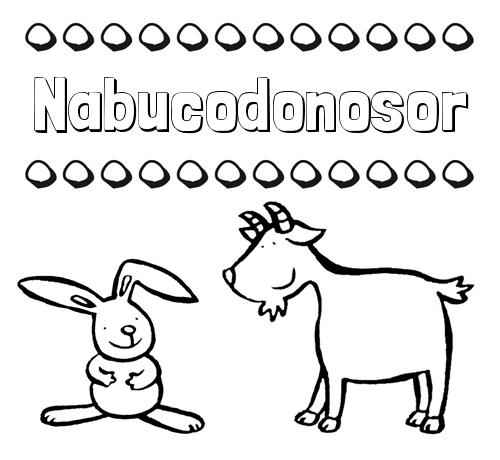 Dibujos para niños: su nombre con animales