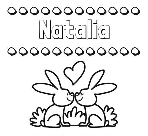 Name Coloring Pages Natalia Coloring Pages