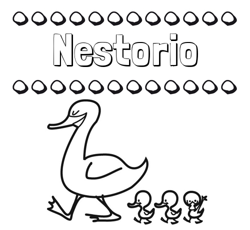 Patos: dibujos de nombres para imprimir