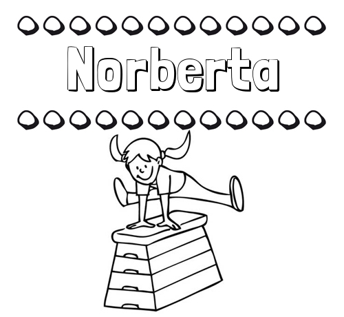 Dibujos infantiles para imprimir: su nombre y niña jugando