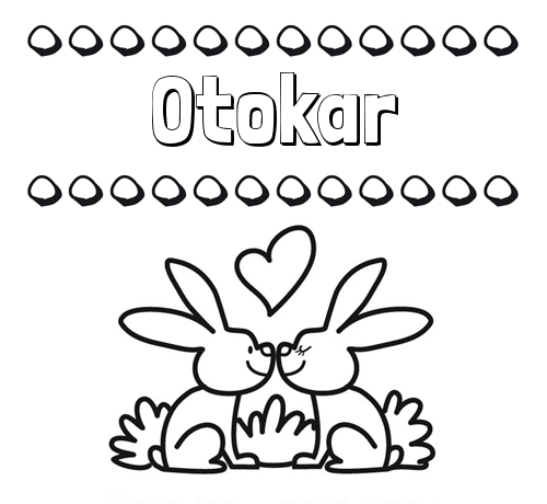 Colorear las letras de los nombres con conejitos