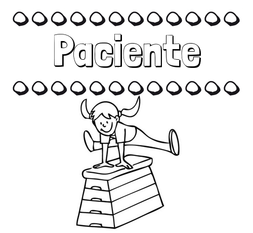 Dibujos infantiles para imprimir: su nombre y niña jugando