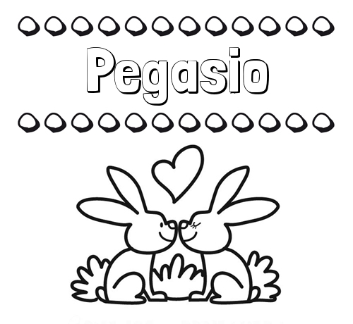 Colorear las letras de los nombres con conejitos