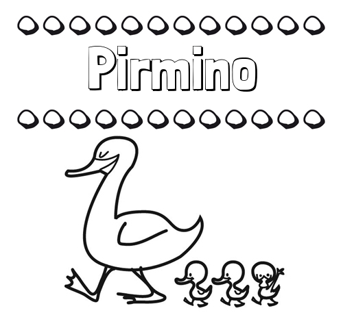 Patos: dibujos de nombres para imprimir