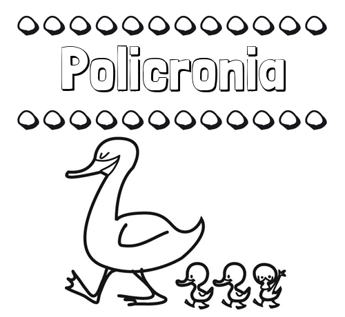 Patos: dibujos de nombres para imprimir