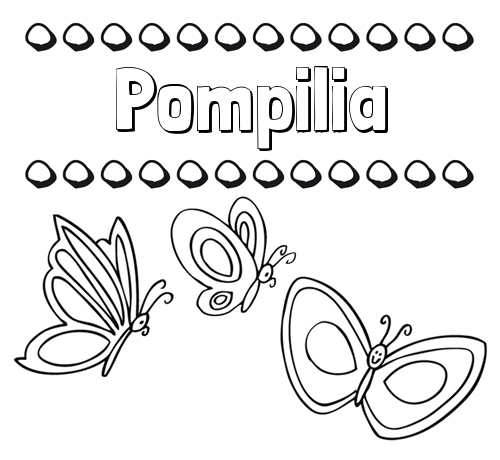 Imprimir un dibujo para colorear de nombres y mariposas