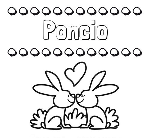 Colorear las letras de los nombres con conejitos