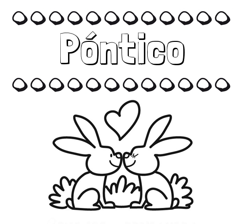 Colorear las letras de los nombres con conejitos