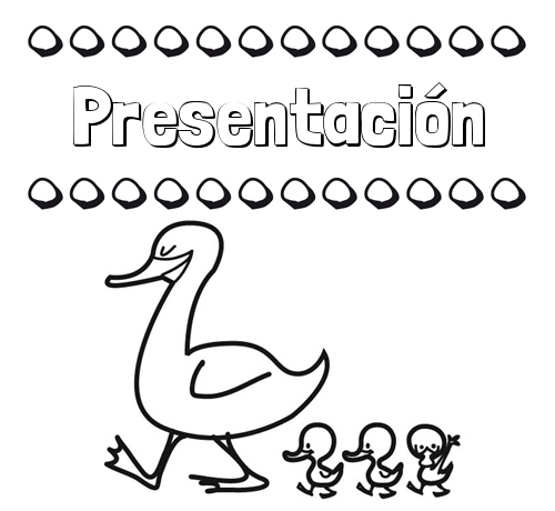 Patos: dibujos de nombres para imprimir