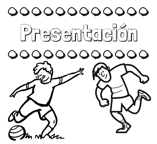 Dibujar las letras de nombres y fútbol