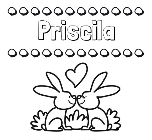 Colorear las letras de los nombres con conejitos