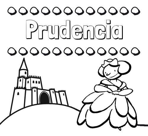 Dibujos para colorear su nombre y una princesa