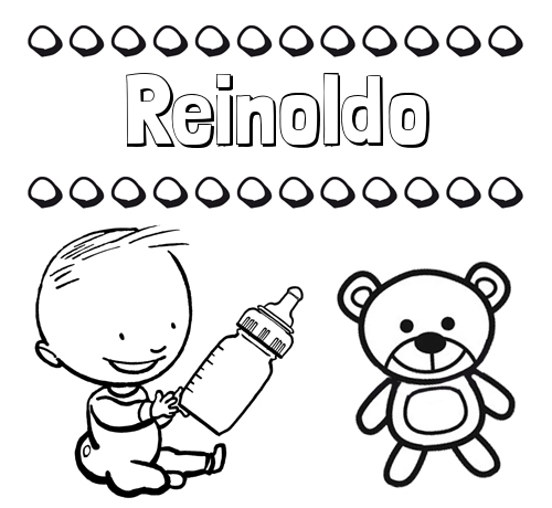 Divertidos dibujos de nombres: peluche y bebé