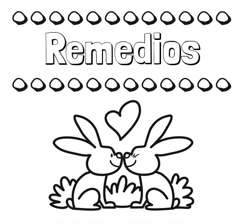 Colorear las letras de los nombres con conejitos