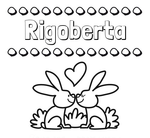 Colorear las letras de los nombres con conejitos