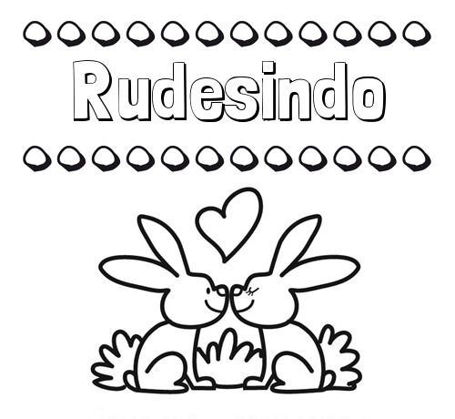 Colorear las letras de los nombres con conejitos