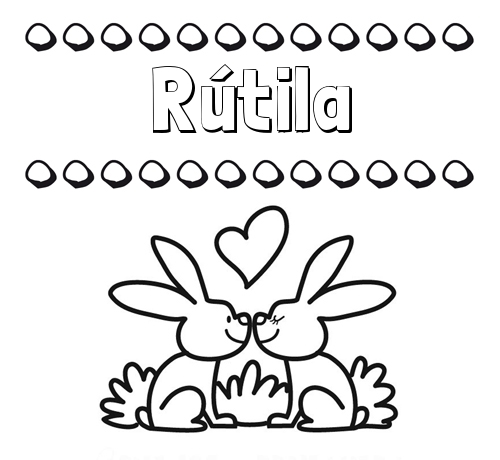 Colorear las letras de los nombres con conejitos