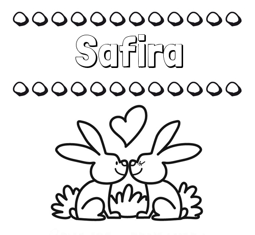 Colorear las letras de los nombres con conejitos