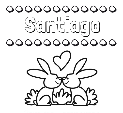 Colorear las letras de los nombres con conejitos