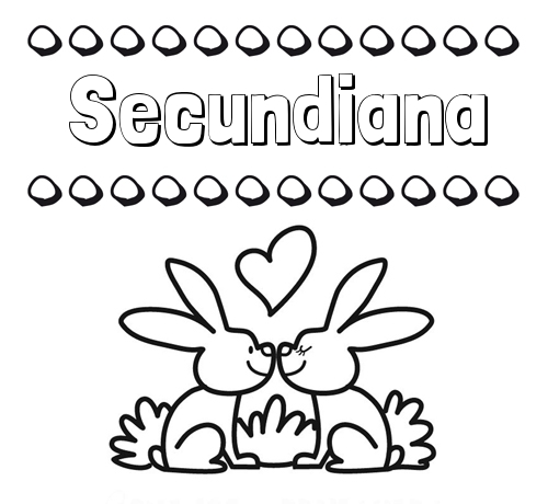 Colorear las letras de los nombres con conejitos