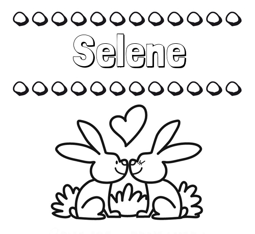 Colorear las letras de los nombres con conejitos