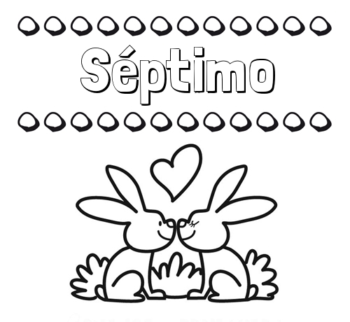 Colorear las letras de los nombres con conejitos