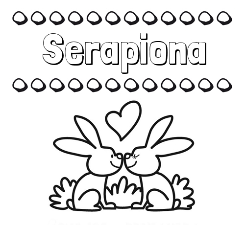 Colorear las letras de los nombres con conejitos