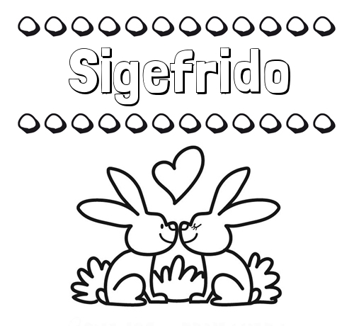 Colorear las letras de los nombres con conejitos