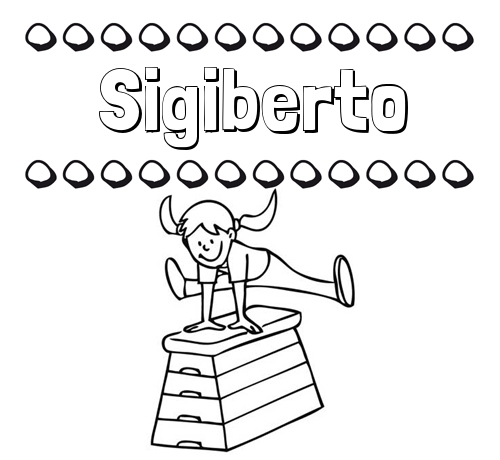 Dibujos infantiles para imprimir: su nombre y niña jugando