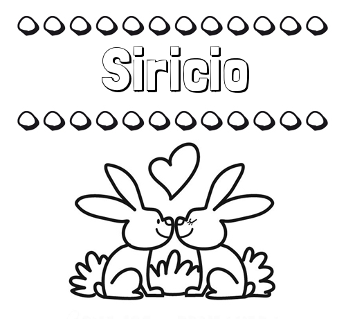 Colorear las letras de los nombres con conejitos