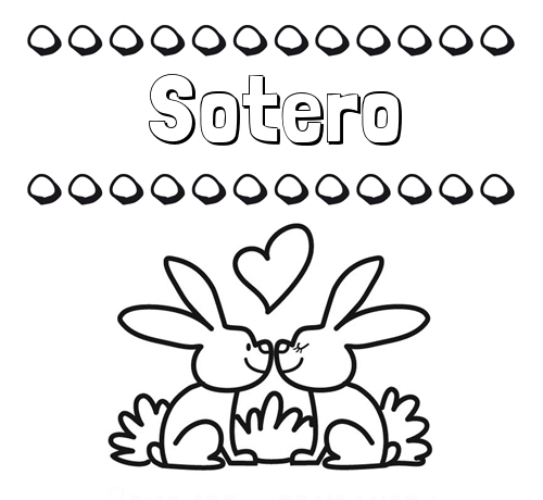 Colorear las letras de los nombres con conejitos