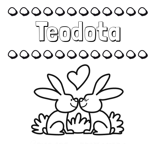 Colorear las letras de los nombres con conejitos