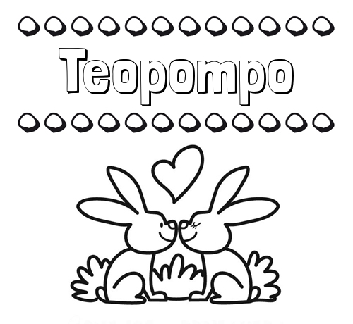 Colorear las letras de los nombres con conejitos