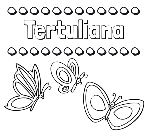 Imprimir un dibujo para colorear de nombres y mariposas