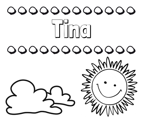 Dibujo de nombres en el cielo para pintar