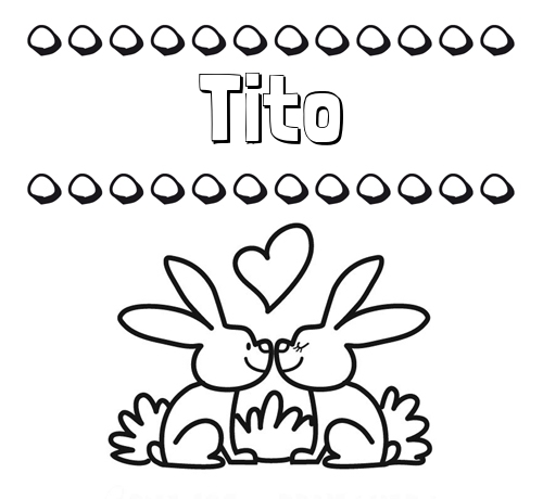 Colorear las letras de los nombres con conejitos