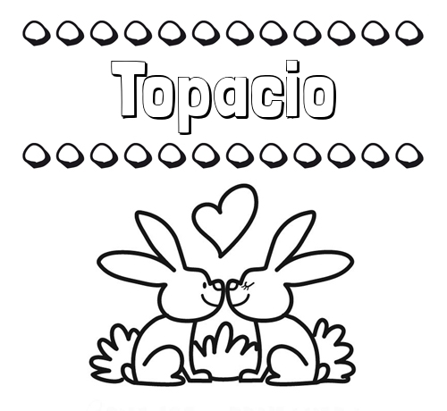 Colorear las letras de los nombres con conejitos