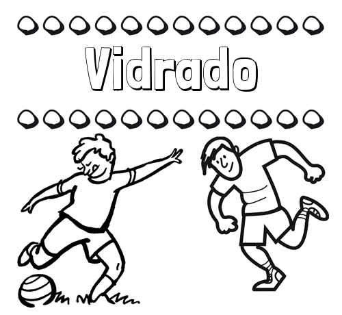 Dibujar las letras de nombres y fútbol