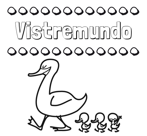 Patos: dibujos de nombres para imprimir