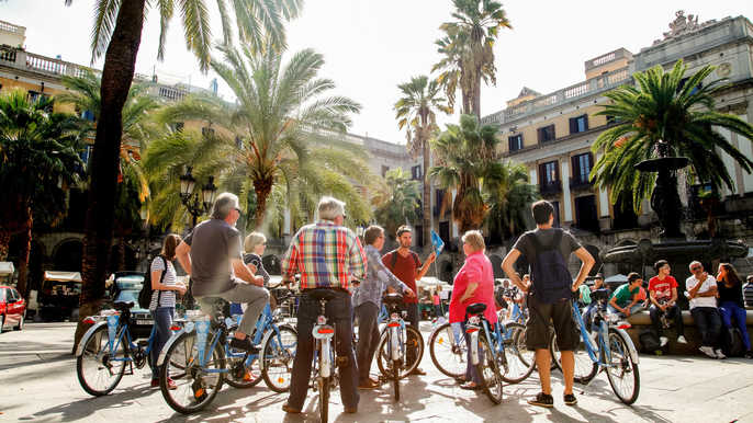 Tour histórico en bicicleta por Barcelona