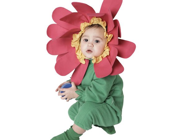 Disfraz casero de flor para niños