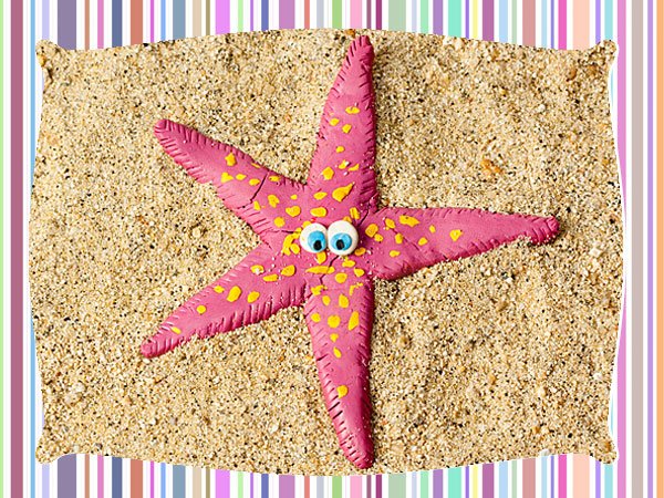 Estrella de plastilina. Manualidades infantiles