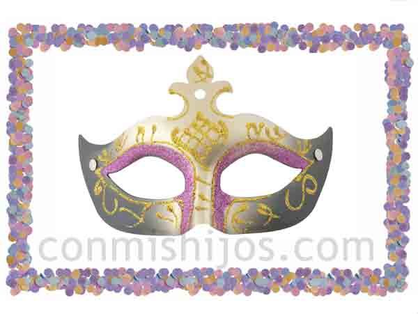 Antifaz de princesa. Máscaras de fantasía para Carnaval