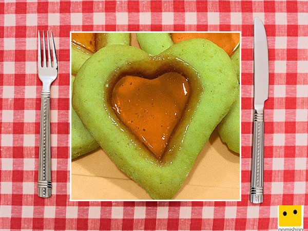 Recetas dulces para niños. Galletas cristalizadas de corazón