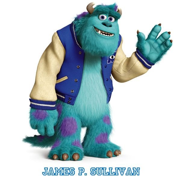 Personajes de la película Monsters University. Sulley