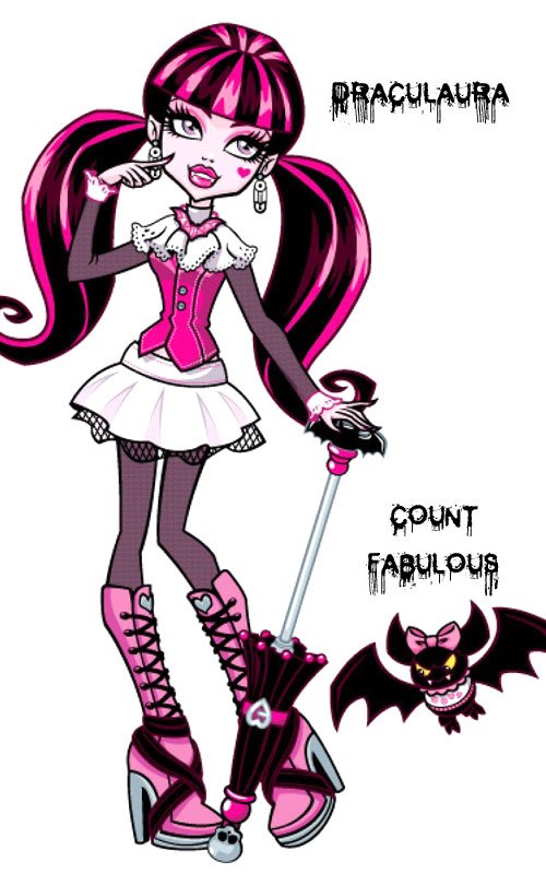 Conoce a los personajes de Monster High. Draculaura